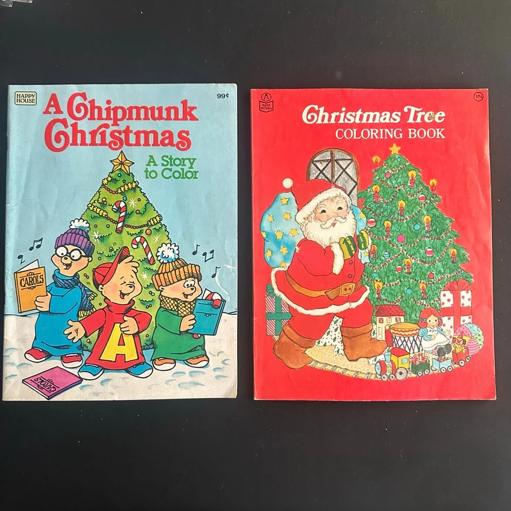 Happy House Christmas Coloring Books 80’s movie prop
